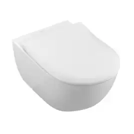 Унитаз подвесной Villeroy&Boch SUBWAY 2.0, безободковый, сиденье микролифт 5614R201