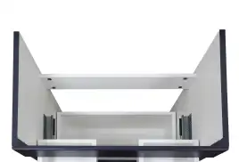 Тумба с раковиной Azario Эстима 60 CS00094593, напольная, Графит