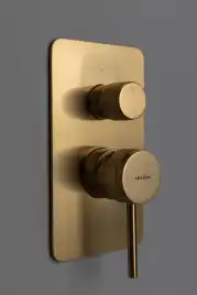 Смеситель для душа Allen Brau Priority 5.31011-GB (с внутренней частью, 2 выхода) золото