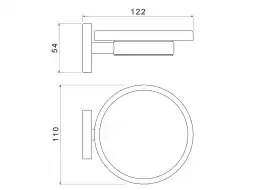 Мыльница для ванной Aquatek Европа AQ4103BG, Золото матовое