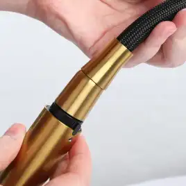 Смеситель для кухни AVS LineaPure elegant брашированное золото, 837-161-BG