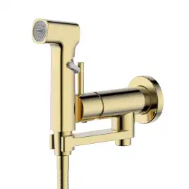 Смеситель с гигиеническим душем Aquatek Ника AQ1819BG, Золото матовое