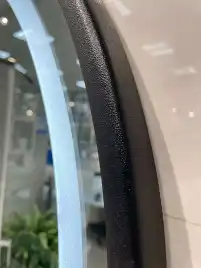 Зеркало с подсветкой AVS Мид 75x75 см, черное