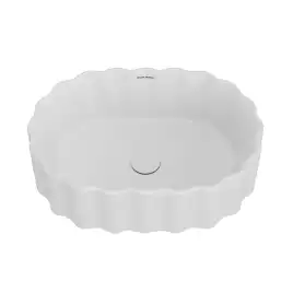 Раковина KERAMA MARAZZI ARTBASIN Conchiglia накладная, 50 см, белая матовая, CC.wb.50\WHT.M
