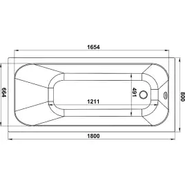 Акриловая ванна Jacob Delafon Trocadero 180x80 E6D355RU-00