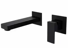 Смеситель для раковины Abber Daheim AF8212B встраиваемый, с внутренней частью, Черный матовый