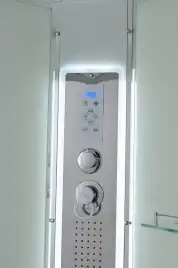 Душевая кабина AvaCan EM5812LLED 120x80 см, высокий поддон, с крышей, левая