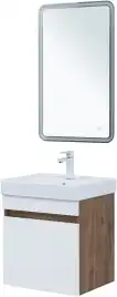 Тумба под раковину Aquanet Оптима 50 дуб рустикальный/белый сатин, 344790