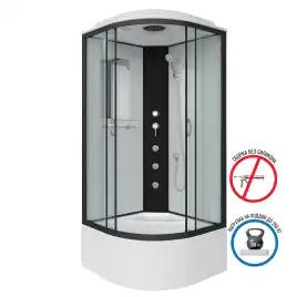 Душевая кабина Niagara Classic 100х100х215 NG-6709-14G высокий поддон, с гидромассажем, 67091414G