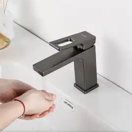 Смеситель для раковины Gappo G1017-9, Оружейная сталь