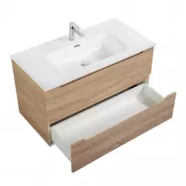 Тумба под раковину BelBagno ETNA-800-2C-SO-WO-P подвесная Rovere Bianco