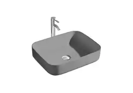 Раковина накладная Aquatek Вега 50х39х13 AQ5515-MG, Серая матовая