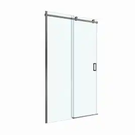 Душевая дверь BelBagno SOFT_CLOSE-2-BF-1-130-C-GM стекло прозрачное, профиль Оружейная сталь