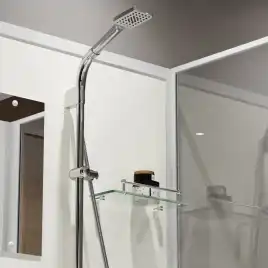 Душевая кабина Niagara Standart 80х80 ST80/15Q/BK низкий поддон, белый профиль, без крыши