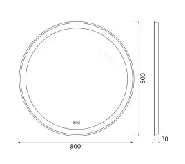 Зеркало BelBagno SPC-RNG-800-LED-TCH-PHONE