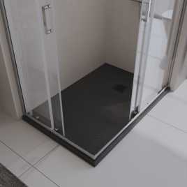 Душевой поддон BelBagno UNO 120х80 из искусственного камня, TRAY-MR-UNO-AH-120/80-35-NERO-NO, Черный матовый