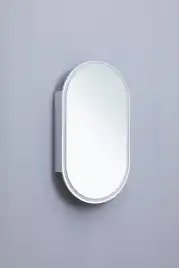 Зеркальный шкаф Aquanet Монте 50 белый, с LED подсветкой, 344787