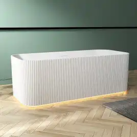 Акриловая ванна Abber 170х75 AB9363-1.7, отдельностоящая, Белая глянцевая