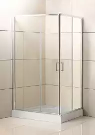 Душевой уголок BelBagno UNO-195-AH-2-120/90-C-Cr профиль Хром стекло Прозрачное