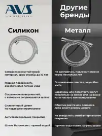 Встраиваемая душевая система AVS TERMO 811-503-MB термостат с изливом, черный матовый