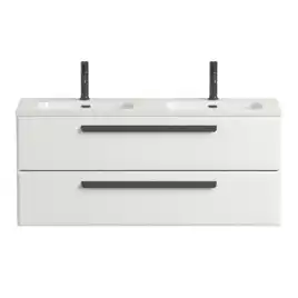 Тумба под раковину Cezares ECO-CER-N 120 см, ECO-CER-N-1200-2C-SO-2-BL (без ручек), Bianco Lucido