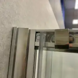 Душевая дверь в нишу AVS Квант 140 профиль хром, стекло прозрачное, 803-0017-195-14-CR-T