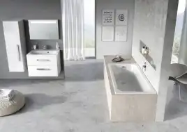 Акриловая ванна Ravak Chrome Slim 160х70 C731300000 с тонким бортом, встраиваемая, Белая