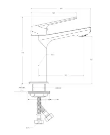 Смеситель для раковины Cezares COMFORT-LS-01-W0, Хром