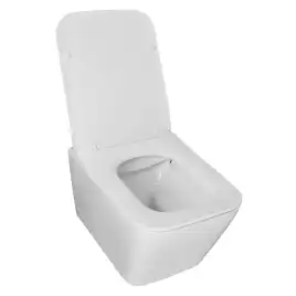 Подвесной унитаз Azario Boca AZ-2002 безободковый, с сиденьем микролифт, Белый глянцевый