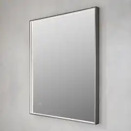 Зеркало с подсветкой AVS ZH 75x90 см, антипар, оружейная сталь