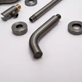 Встраиваемая душевая система AVS SLIMMER 811-141-GM с изливом, оружейная сталь