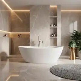 Акриловая ванна Azario EASTON 180x82 AZ-1337, отдельностоящая