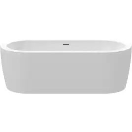 Акриловая ванна CEZARES SLIM CENTRAL-180-80-60-W37-SET, Белая