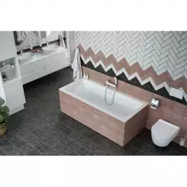 Акриловая ванна Excellent Heaven Slim 180х80 WAEX.HEV18WHS с тонким бортом, встраиваемая, Белая