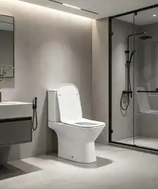 Унитаз-компакт ABBER Rechteck AC1221 белый, безободковый, смыв торнадо