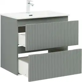 Тумба под раковину Aquanet Джейн (Flat) 70 мисти грин, подвесная, 335433