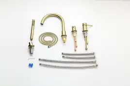 Смеситель на борт ванны Aquatek Европа AQ1348BG, Золото матовое