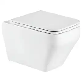 Унитаз подвесной AVS Максимум 801-0040-P-T1-GW безободковый, со смывом Торнадо, белый