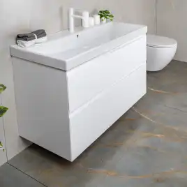 Тумба с раковиной AVS Гармония 100 белая, N821-07-1000WG-02-1010WG