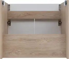 Тумба под раковину Aquanet Оптима 60 дуб светлый/белый сатин, 344799