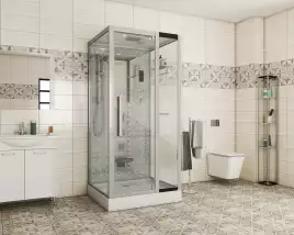 Душевая кабина Niagara Luxe 100х90х215 NG-7714W низкий поддон, с гидромассажем
