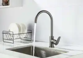 Смеситель для кухни Aquatek Бетта AQ1182BGM, Оружейная сталь