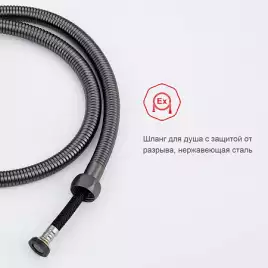 Смеситель с гигиеническим душем Raglo R01.52.09, Графит матовый