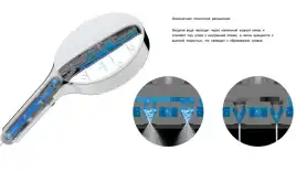 Душевая система  Vincea Inspire VSFW-3I22MT2RGM VSFW-3I22MT2RGM  с термостатом, встраиваемая, вороненная сталь