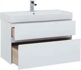 Тумба под раковину Aquanet Бруклин 100 белый 203961