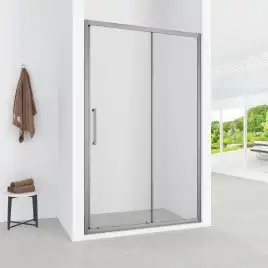 Душевая дверь Loranto 120 CS-AB03GG-120, профиль серый матовый, стекло Прозрачное