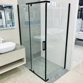 Душевой уголок AVS Фаворит 120x90 профиль черный матовый, стекло прозрачное, 803-0025-195-1290-BM-T