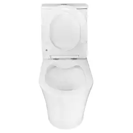 Унитаз напольный Azario ANTEO ROUND AZ-1219A безободковый, с бачком и сидением микролифт, Белый глянцевый