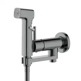 Смеситель с гигиеническим душем Aquatek Ника AQ1819BGM, Оружейная сталь
