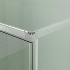 Душевой уголок Azario MALE SQR 120х80 AZ-J50-12080-MGR-CL, профиль графит матовый, стекло Прозрачное